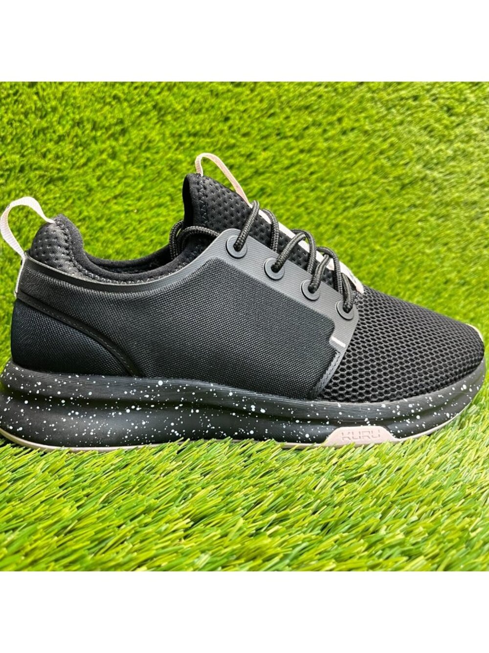 Kuru Atom Womens Size 9.5D Black Pink Athletic Running‎ Walking Shoes Sneakers